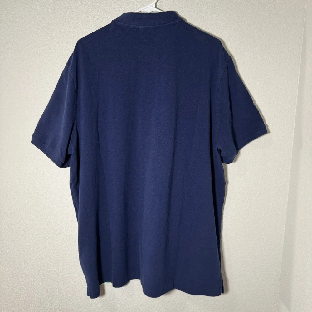 Polo Ralph Lauren Men's Big Pony Polo Shirt Navy Blue Green Stripe‎ Rugby XXL - Picture 6 of 15